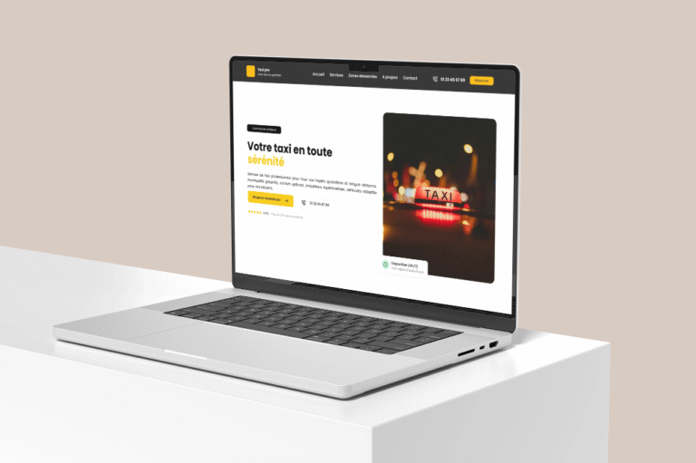 Site internet vitrine pour taxi - Digibeecom