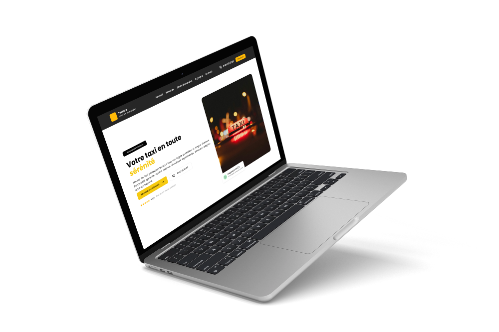 Site vitrine pour taxi pas chère - Digibeecom