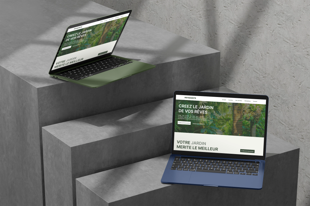 Création de site vitrine pour paysagiste bas prix - Digibeecom