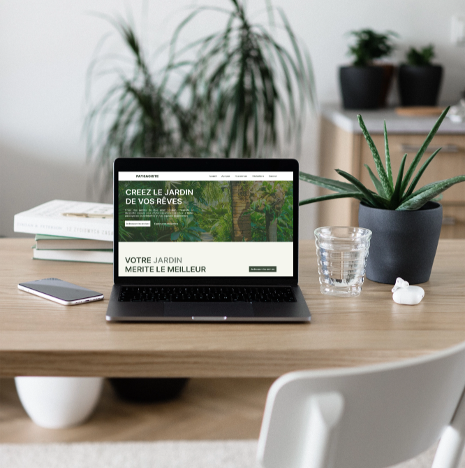 Site vitrine professionnel pour paysagiste - Digibeecom